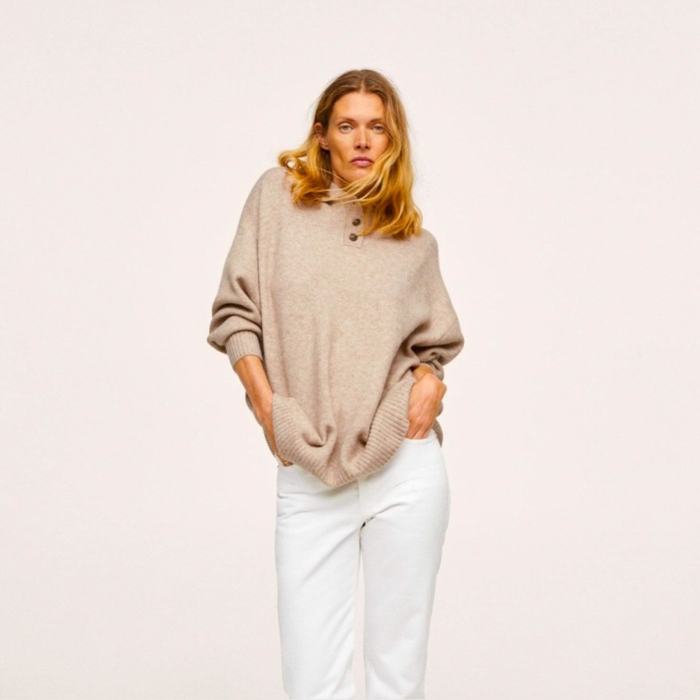 EUC Beautiful Mango Oversized Sweater - Medium